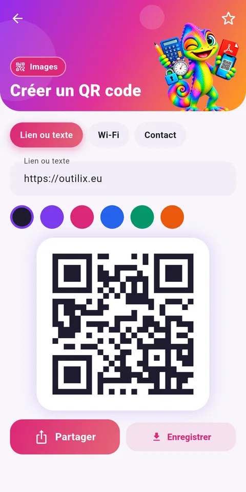 Capture d'écran d'Outilix, boîte à outils pour les devoirs, sur téléphone (7)