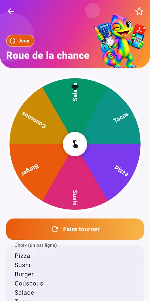 Capture d'écran d'Outilix, boîte à outils pour les devoirs, sur téléphone (8)