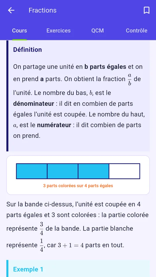Capture d'écran de Planète Maths sur tablette (2)