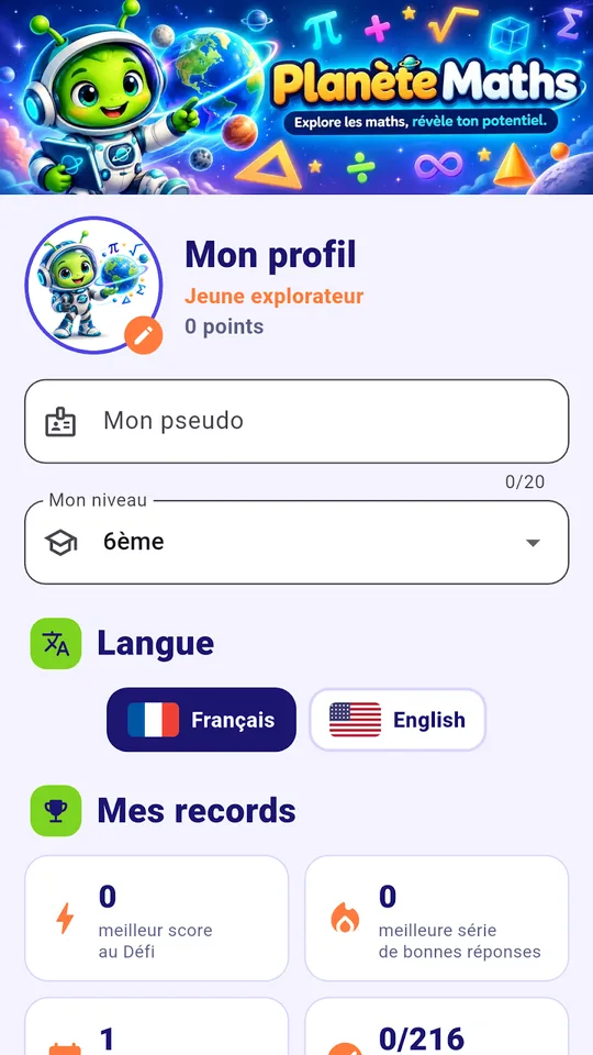 Capture d'écran de Planète Maths sur tablette (5)